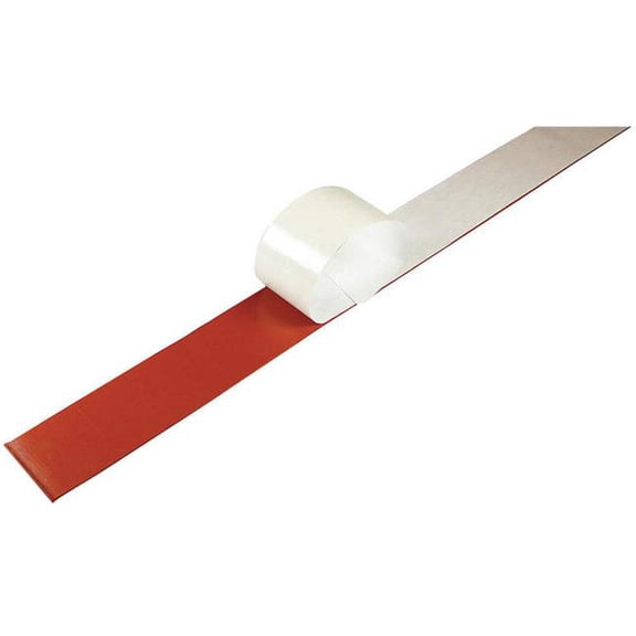 E. James 2840-1-16XTAPE 36 x 2 in. Tape Silicone Red Rubber Strip - 40A Adhesive Backing - 0.062 in. Thickness
