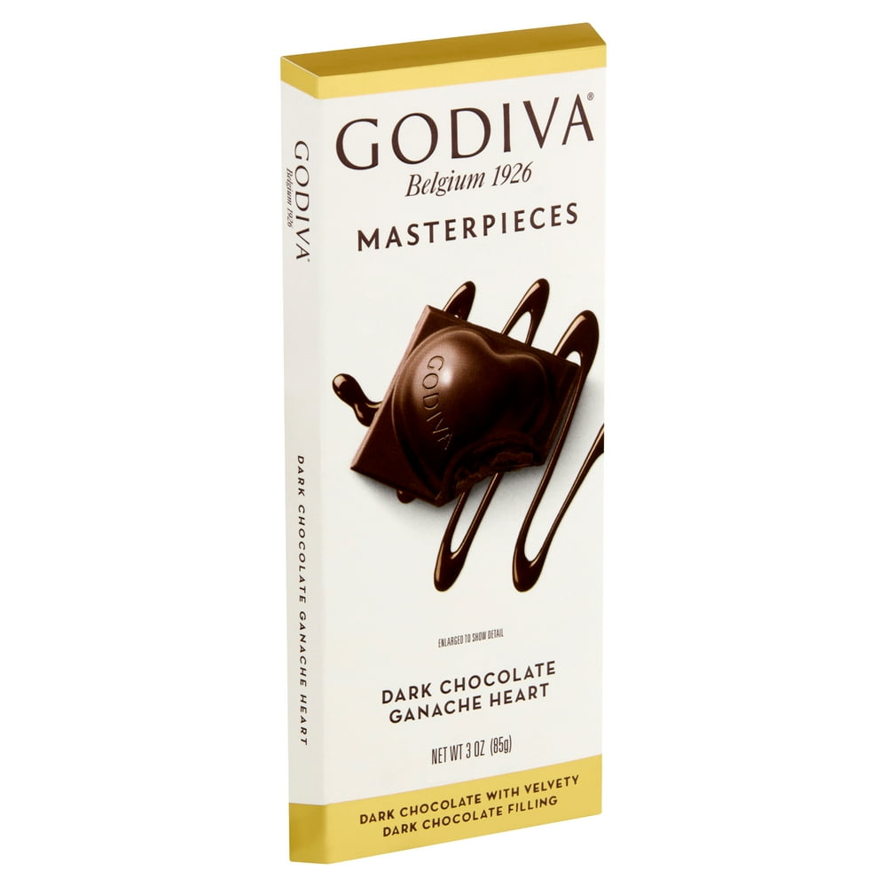 Godiva Masterpieces Ganache Heart Dark Chocolate, 3 oz