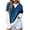 Blue, variant on YUGYXL Womens Color Block Sweatshirts with Thumb Hole Fall Long Sleeve Crew Neck Oversized Pullover Tops Loose Fit Orange XL