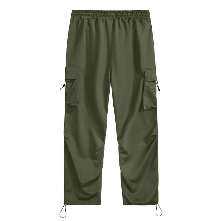 JUUYY Men's Loose-Fit Baggy Cargo Pants Casual Parachute JUUYY Men's Loose-Fit Baggy Cargo Pants Casual Parachute