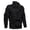 Black, variant on Mens Workwear Jacket Multi Pocket Casual Utility Coat with Pockets for Fall Winter Casual Wear