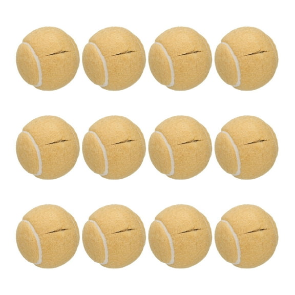 12 Pcs Precut Walkers Tennis Balls, Universal Precut Glide Balls Walkers Accessories Glides, Beige