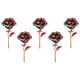 thumbnail image 1 of 5 piezas de regalo de San Valentín Macarena rosas florales artificiales decoración romántica 10 pulgadas, 1 of 8