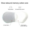 thumbnail image 4 of Lksixu Lumbar Support Pillow, Memory Foam Back Cushion with 4D Mesh Cover and Adjustable Straps, Breathable Ergonomic Chair Cushion for Improve Posture & Back Pain Relief for Office Chair Car Seat, 4 of 9