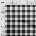 thumbnail image 1 of oneOone Rayon White Fabric Check Dress Material Fabric Print Fabric By The Yard 56 Inch Wide, 1 of 6