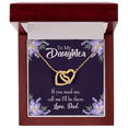 thumbnail image 5 of To My Daughter Dad Will be There Inseparable Necklace, 5 of 20