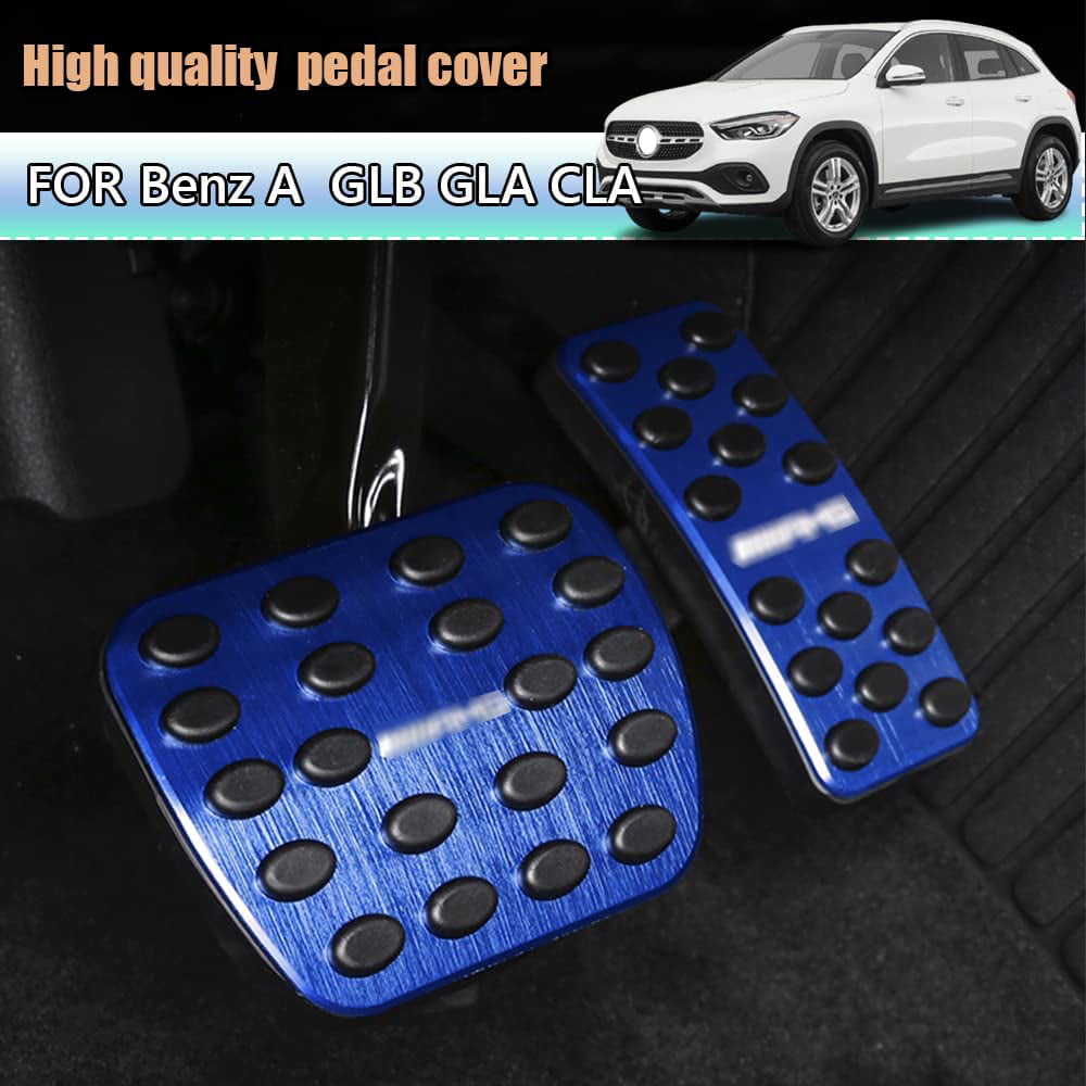 MIHUMIMO Brake Gas Pedal Pad Cover For Mercedes A B GLB CLA W177