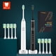 thumbnail image 2 of Cepillo de dientes eléctrico sónico para adultos y niños, 5 modos, temporizador inteligente, cepillo de dientes blanqueador, resistente al agua IPX7, cabezales reemplazables, 2 of 5