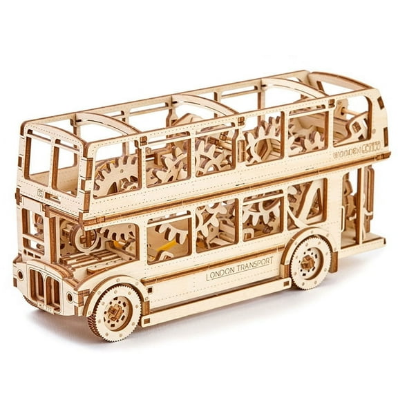 London Bus Kit - Mechanical 3D Puzzle by Wooden City