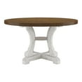thumbnail image 2 of Furniture of America Muschamp Wood Dining Table in Antique White and Dark Oak, 2 of 11
