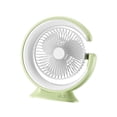 thumbnail image 2 of Ventilador personal de escritorio con luces LED, silencioso, para mesa de escritorio, exterior e interior. Verde, 2 of 9