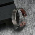 thumbnail image 3 of Men Ring Opening Magnetic Jewelry Electroplating Geometric Finger Ring Birthday Gifts, 3 of 8
