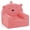 Pink, variant on Costway Kids Bear Sofa Toddler Foam Couch with Soft Fleece Fabric Cover Brown
