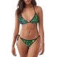 thumbnail image 1 of Balery Green Disco Lights Pijama Estampado Bikini de Dos Piezas para Mujer - Conjunto de Bikini Ajustable Sexy y Cómodo para Playa, 1 of 6