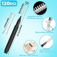 thumbnail image 4 of 120 Pieces Interdental Brushes, Braces Brush Cleaner Orthodontic Flossers Toothpicks Floss Picks for Braces Kit for Teeth Cleaning Tools Spiral Dental Brush Head for Efficient Oral Care Black, 4 of 4