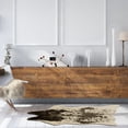 thumbnail image 2 of Linon Faux Hide Area Rug Collection, Brown and White Speckled Cow, 3.85' x 5' Cowhide Shape, 2 of 7