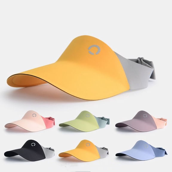 YHAJDS Adjustable Visor Hat Solid Color UPF 50 Sun Protection Summer Outdoor Sports Cap Kids