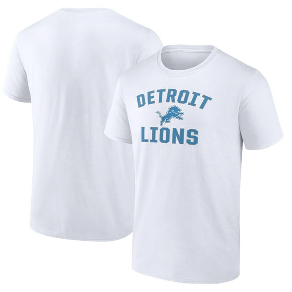 Men's Fanatics White Detroit Lions Victory Arch T-Shirt