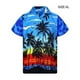 thumbnail image 5 of Sonducket Camisa de manga corta para hombre, informal, de moda, de secado rápido, holgada, con estampado de vacaciones, ropa de playa para fiestas y Camisetas Azul/XL Sonducket AP012201-13, 5 of 6