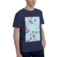 thumbnail image 2 of Bingfone Sailboats Anchors Men'S Loose Fit Short-Sleeve Pocket T-Shirt, 2 of 7