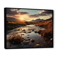 thumbnail image 2 of Designart "Brown Montana horizon" Landscapes Floater Framed Canvas Print, 2 of 7