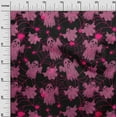 thumbnail image 3 of oneOone Rayon Pink Fabric Halloween Dress Material Fabric Print Fabric By The Yard 56 Inch Wide, 3 of 4