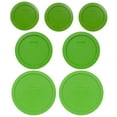 thumbnail image 2 of Pyrex (3) 7200-PC 2-Cup, (2) 7201-PC 4-Cup, and (2) 7402-PC 6/7-Cup Lawn Green Lids, 2 of 5