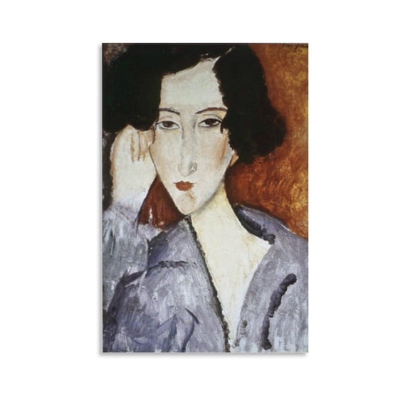 Amedeo Modigliani Print Painting Portrait of Madame Rachele Osterlind Posters Wall Art Painting Canvas Gift Living Room Prints Bedroom Decor Poster Artworks 08x12inch(20x30cm)