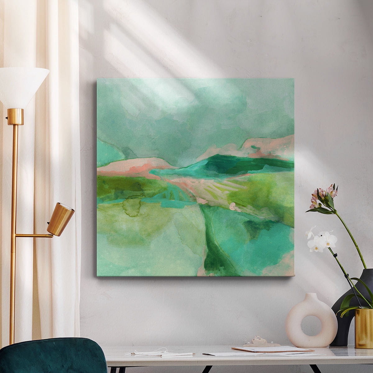 Wexford Home Mint Valley II-Premium Gallery Wrapped Canvas, 32" x 32" - Ready to Hang