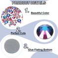 thumbnail image 4 of 400 Pcs Strass Hotfix Cristal de Vidrio con Bolsa Transparente Kit de Arte de Uñas para Manualidades Ropa Decoración DIY 5 Tamaños (Conjunto SS6-SS20, Blanco Multicolor), 4 of 6