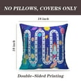 thumbnail image 2 of LALILO Throw Pillow Covers Space Adventure Children Board Game Adventure Cushion Cover 18" x 18", 2 Pack, 2 of 6