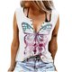 thumbnail image 1 of Camiseta Sin Mangas Para Mujer Con Cuello en V, Camisetas Sin Mangas, Chaleco Estampado Informal A La Moda, Blusa Sin Mangas Con Botones Odeerbi ODB152844, 1 of 6