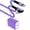 Purple, variant on Charging Block, PD 20W USB C Charger Block with 6FT USB C to C Charging Cable, Type C Block USB C Wall Charger Power Adapter Fast Charging Station with Type C Phone Charger Cords, Purple