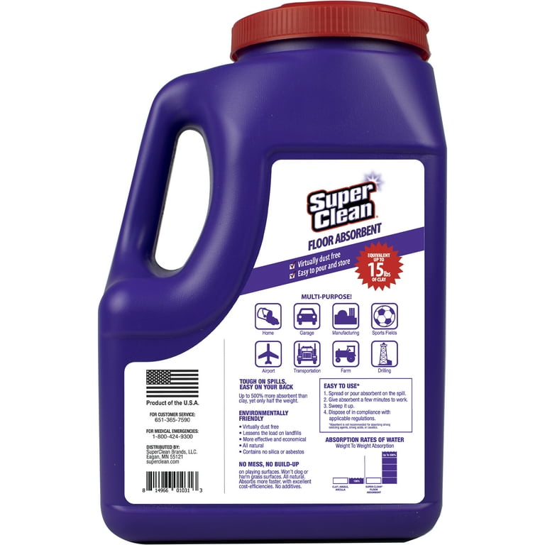 Super Clean Absorbs and Cleans Household Spills on Floor Cleaners, 52 Ounce