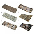 thumbnail image 3 of Cobblestone Bath Mat, Rustic Natural Rubble Stone Wall Design, Non-slip Floor Mat Kitchen Bedroom Entrance Mat Flannel Living Room Carpet (15.75"*47.24"), 3 of 3