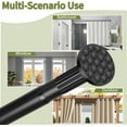 thumbnail image 5 of Extra Long Curtain Rod No Drilling for Window or Bathroom Patio, Adjustable Spring Shower Curtain Rod, Easy to Install Never Rust Rod Diameter 1.26In-Black, 5 of 9