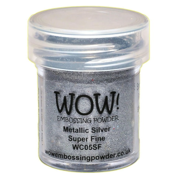 WOW! Embossing Powder Super Fine 15ml-Silver
