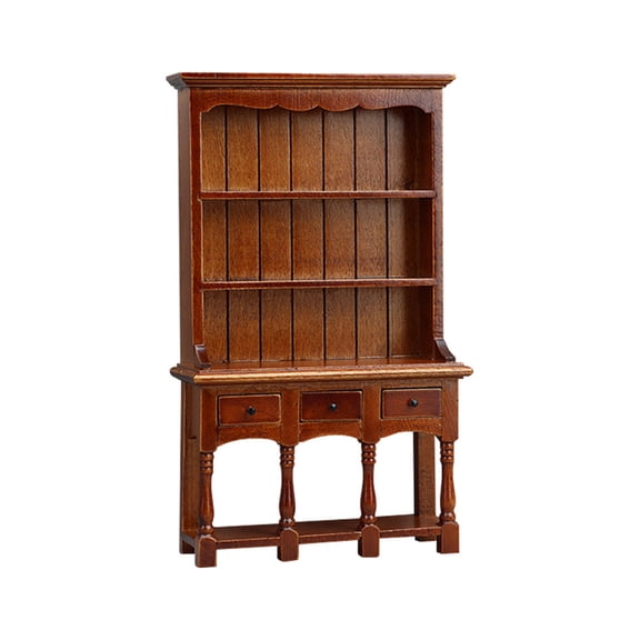 Antique Dollhouses Miniature Cabinet Model Furniture for 1/12 Scale Dollhouses Bedroom Living Room Layouts Accessories