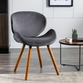 thumbnail image 3 of Porthos Home  Vigo Dining Chair, Velvet Seat & Back, Beechwood Legs Pink, 3 of 5