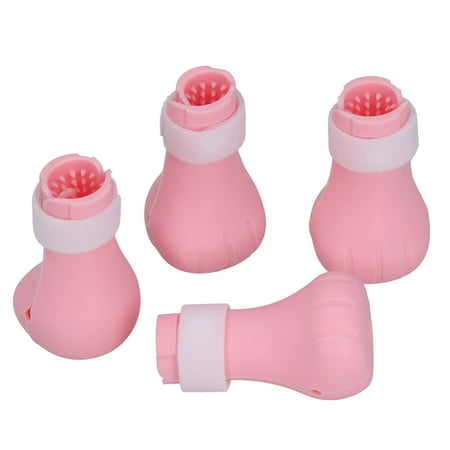 

LHCER Silicone Cat Shoes Anti‑Scratch Cat Shoes Anti-Scratch For Cat Shoes Cat Nail Bathing Shoes