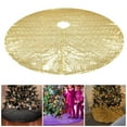 thumbnail image 2 of Mosey Christmas Tree Skirt Vibrant Color Elegant Shiny Sequins Xmas Tree Mat for Festive Home Party Decorations- 90 cm, 2 of 8