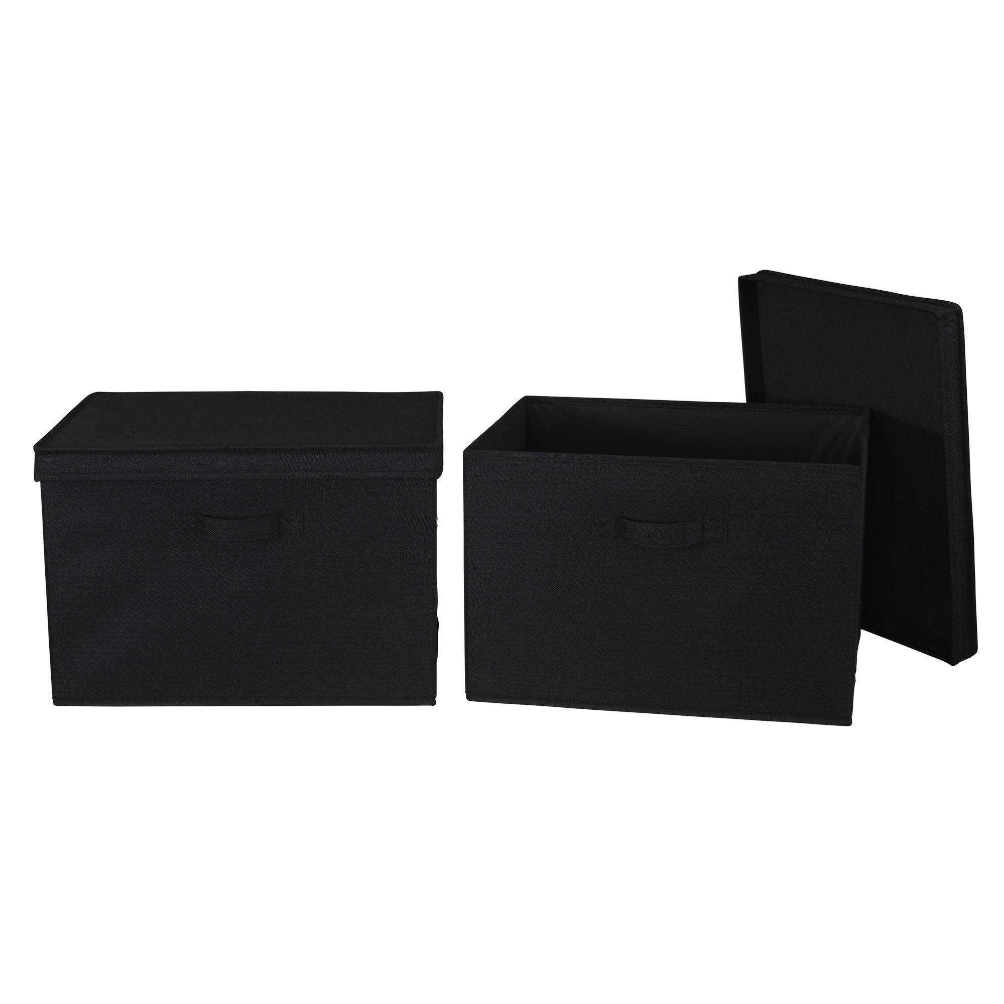 Household Essentials Wide KD Storage Box With Lid Box, 15” x 15” x 10