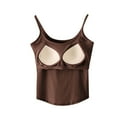 thumbnail image 5 of Xixinqiwan No Boundaries Women Tops Clearance,Women Seamless Fitted Camisole Spaghetti Strap Silk Cami Tops Stretchable Knit Tank Undershirt for Layerling, 5 of 6