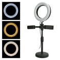 thumbnail image 4 of Desktop Selfie Ring Light With Stand, Dimmable 3 In 1 Adjustable Selfie Ring Light With Cell Phone Holder, 360° Rotating For Live Stream Makeup, 4 of 8