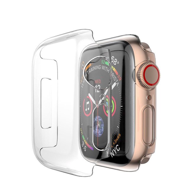 2-Pack Apple Watch 38/40/42/44 mm - Full Coverage Case Screen Protector Transparent