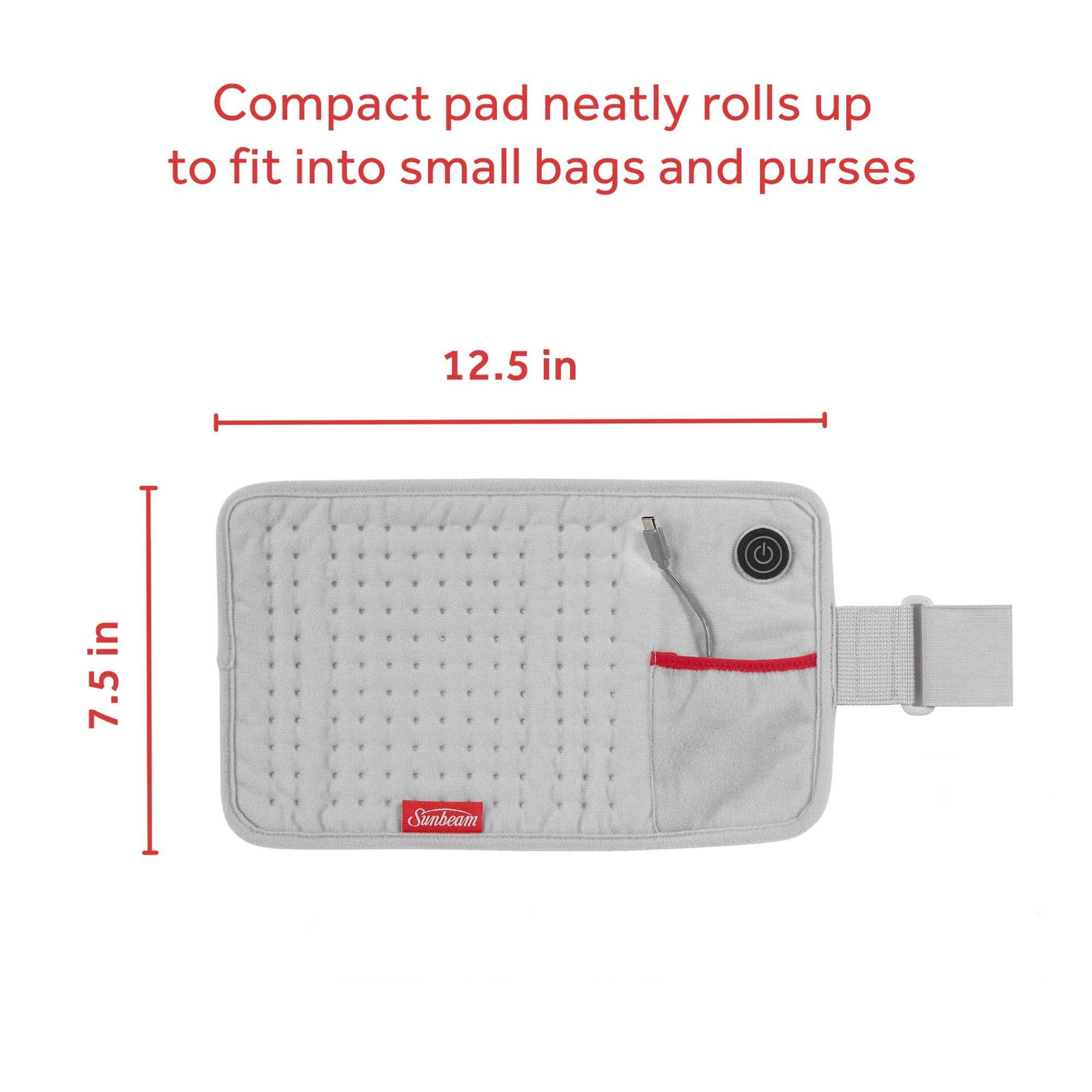 (2 pack) Sunbeam GoHeat USB-Powered Heating Pad