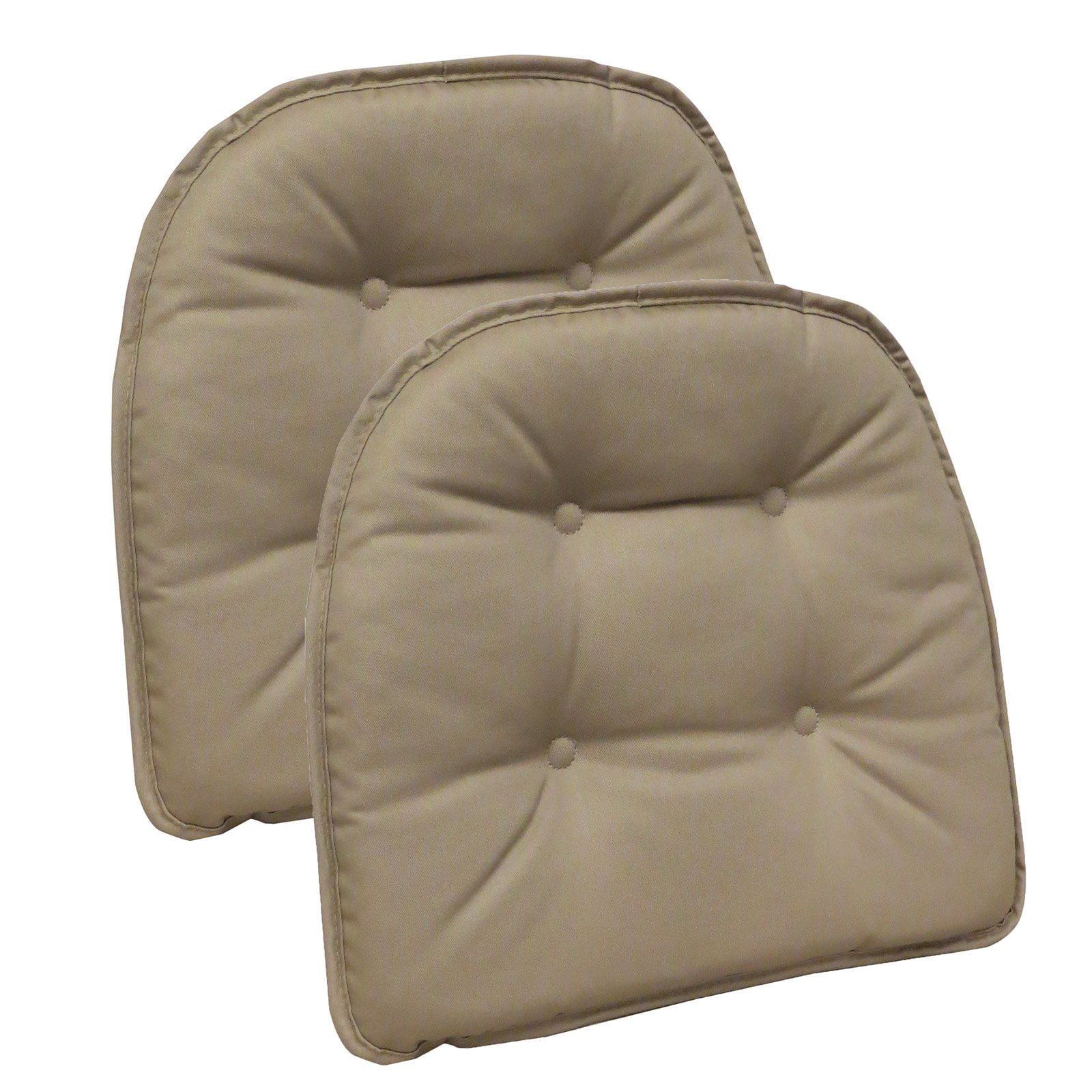 Klear Vu Gripper Non-Slip 15 x 16 Twill Tufted Dining Chair Cushions