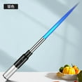 thumbnail image 3 of Turbo Flame Butane Torch Lighter, Adjustable Windproof Refillable Lighter with Fuel Window & Safety Lock, Outdoor Camping Grill Lighter for Kitchen, Fireplace, Candles & BBQ Use, 3 of 4