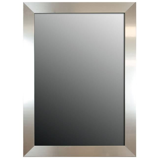Hitchcock Erfield 806700 Brushed Nickel Silver Urban Metro Ii Wall Mirror 26 X 36 In