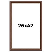26x42 Copper and Brown Real Wood Picture Frame Width 2 inches | Interior Frame Depth 0.5 inches |